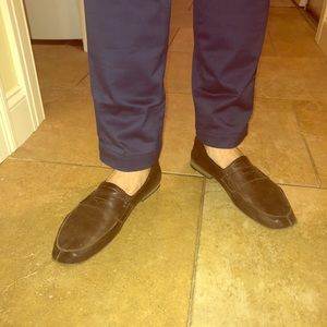 Vintage Brand Men’s Brown Leather Loafers